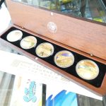 2004 Cook Islands Great Rail Journeys of the World Five Coin 1oz Silver Gold Plated Set