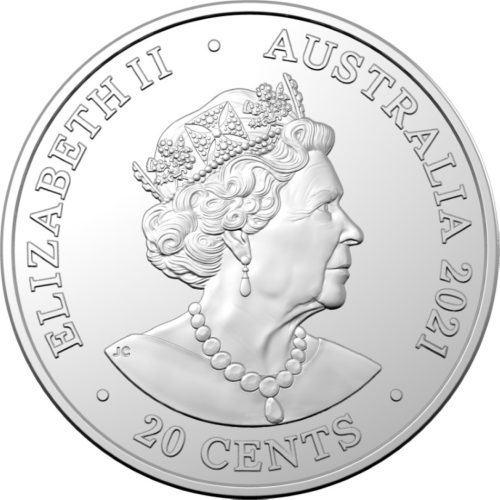 2020-2021 RAM ACDC Seven 20c Uncirculated Coloured Coin Collection - Image 11