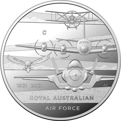 2021 Australia RAM $1 'C' Mintmark Silver Proof Coin - Heroes of the Sky - Image 2