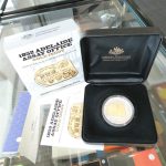 2009 Australia 1852 Adelaide Assay $1 Selectively Gold-Plated 1oz Silver Proof Coin