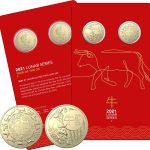 2021 Australia RAM $1 AlBr Unc Two Coin Set - Year of the Ox