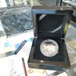 2018 Nuie $1 Black Proof 1oz Silver Coin - Australia at Night Platypus