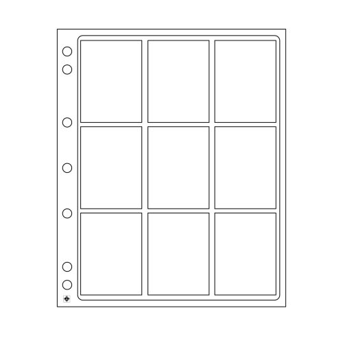 ENCAP Clear Plastic Sheets with 9 Pockets for PCGS, NGC, Everslab, Quickslab Pack of 2