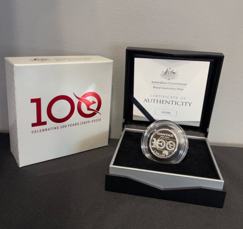 2020 Australia QANTAS Centenary $1 1/2oz Silver Proof Coin #MP033