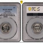 1986 Scarce High Echidna 5c Coin MS68 #0771 (only 26 Graded at PCGS)