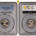 Australia 1980 5c Coin PCGS MS68 Tough Grade #0791