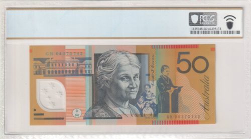 Australia 2004 GB04 Last Prefix Macfarlane Henry $50 Banknote PCGS 66PPQ #5173 - Image 2