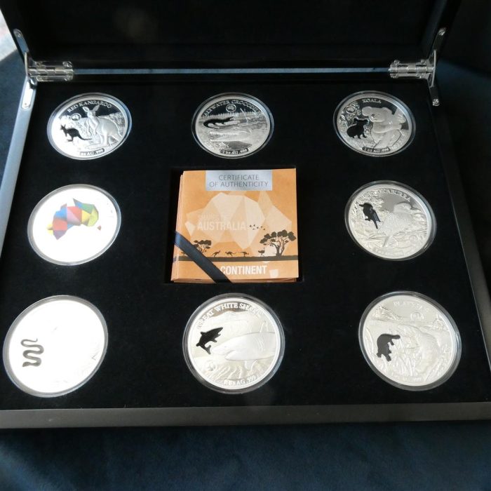 Shapes of Australia 2019 Solomon Island Prooflike 8 x 1oz Silver Coin Set - Image 2