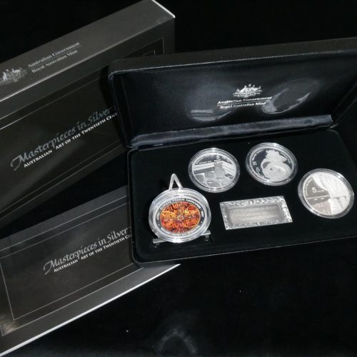 2007 Masterpieces in Silver Four-Coin Proof Set Australian Art of the 20th Century
