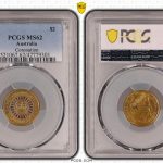 Australia 2013 Queen's Purple Coronation $2 Coin PCGS MS62 #9301