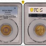 Australia 2013 Queen's Purple Coronation $2 Coin PCGS MS63 #9391