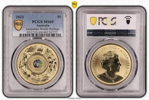 2023 Australian World Heritage $5 Coin PCGS MS69 #6752