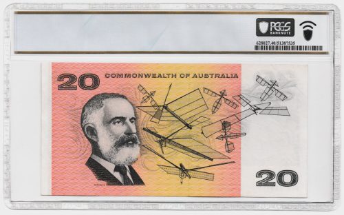 Australia 1967 Coombs Randall $20 Banknote PCGS XF 40 #7535 - Image 2