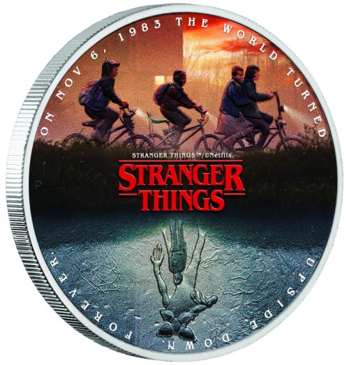 Perth Mint 2026 STRANGER THINGS The Upside Down 1oz Silver Proof Coloured Coin