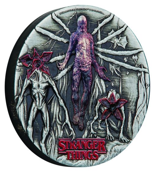 Stranger Things Villains 2026 2oz Silver Antiqued Coloured Coin