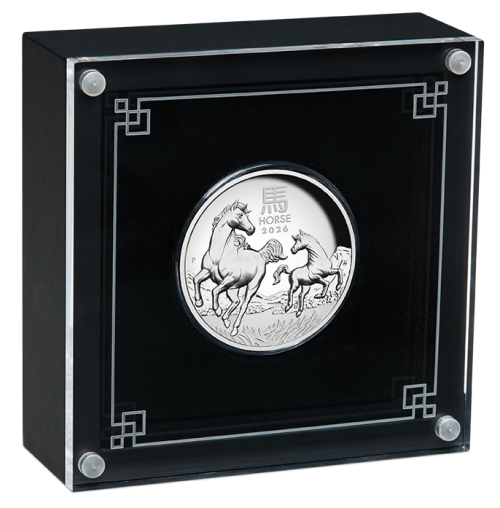 Australia 2026 P Lunar Year of the Horse 1oz Silver Proof High Relief Coin - Image 3