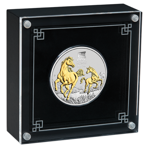 Australia 2026 P Lunar Year of the Horse 1oz Silver Gilded Coin - Image 3