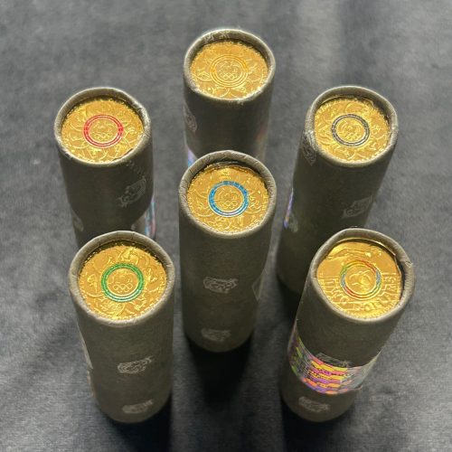 2016 $2 Olympic & Paralympic Cotton & Co 6 Mint Roll Set + ACS Storage Box