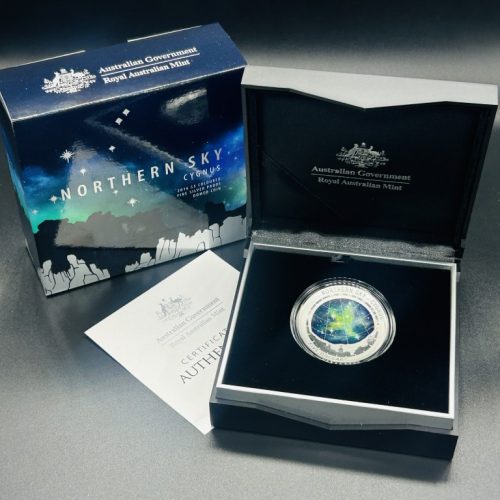 2016 Australia Northern Sky CYGNUS $5 Coloured Domed 1oz Silver Proof Coin