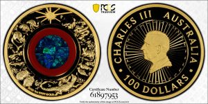 2026 Wonders of Australia The Outback 1oz Gold Proof Opal Coin PCGS PR70DCAM Eq Top Pop #7953