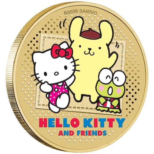 Hello Kitty, Cinnamoroll & Badtz‑Maru 2026 Tuvalu Stamp and Coin Cover PNC