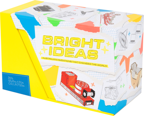 Australia 2026 Bright Ideas $1 & $2 AlBr Seven-Coin Privy Mark Set - Image 3